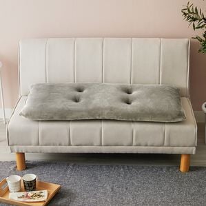 iellio（イエリオ）の「とろけるマイクロソファパッド＜抗菌防臭機能付・ソファーパッド・２人掛け・３人掛け・３人掛けワイド・クッション・長座布団＞（ソファパッド）」｜チャコールグレー