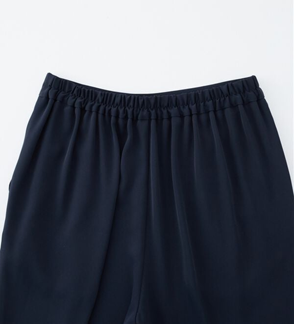 RANAN（ラナン）の「【２点セット】洗える！バックパール調ペプラムチュニックセットアップ（パンツスーツ）」｜詳細画像