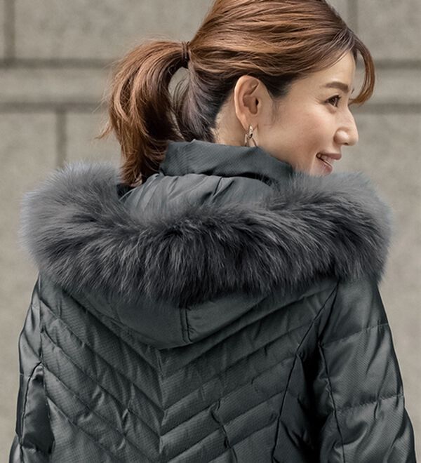 フォックスファー付ダウンコート＜コリントス＞ - ベルーナ【公式】