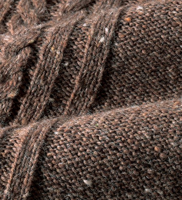 「日本製　素敵な色彩杢調ショールカラーカーディガン（メンズカーディガン）」｜詳細画像