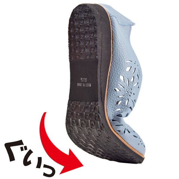 BELLUNA（ベルーナ）の「牛革パンチングレザースリッポンシューズ（スリッポン）」｜詳細画像