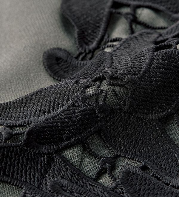 RANAN（ラナン）の「レースドッキングカットソーワンピース（ドッキングワンピース）」｜詳細画像