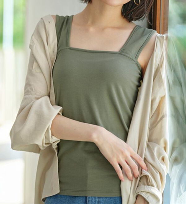 YU'NOW（ユナウ）の「【抗菌防臭】【吸水速乾】ブラ紐隠しの優秀インナー（肌着・インナーウェア）」｜詳細画像