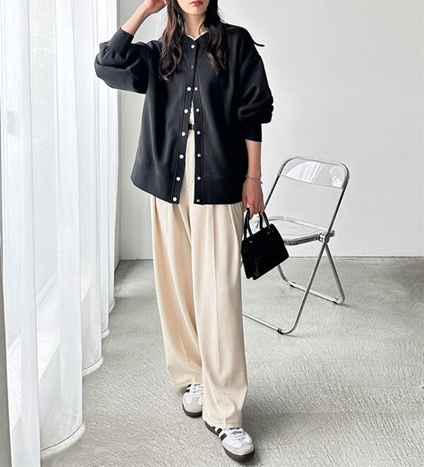 GeeRA（ジーラ）の「前後２ＷＡＹ裏起毛スウェットカーデ（その他カーディガン）」｜詳細画像