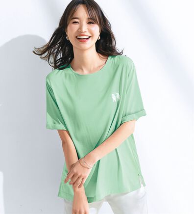 BELLUNA（ベルーナ）の「＜ＳＥＡ　ＢＲＥＥＺＥ＞冷感素材！プリントＴシャツ（カットソー）」