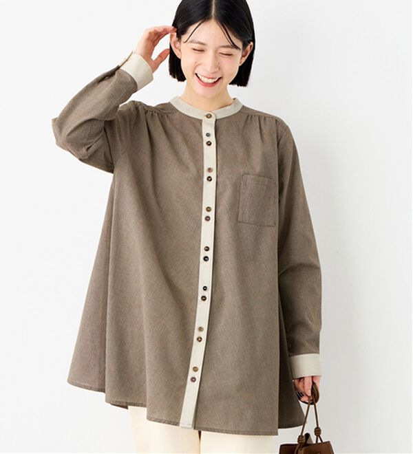 お洒落に差をつける！クレリックデザインフレアーチュニック