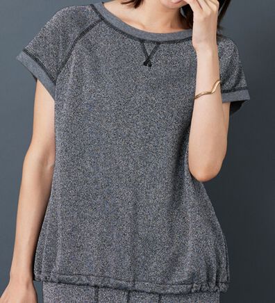 BELLUNA（ベルーナ）の「ラメ入り裏毛素材プルオーバー（カットソー）」