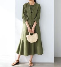 BELLUNA（ベルーナ）の「綿１００％セットアップワンピース（ロングワンピース）」