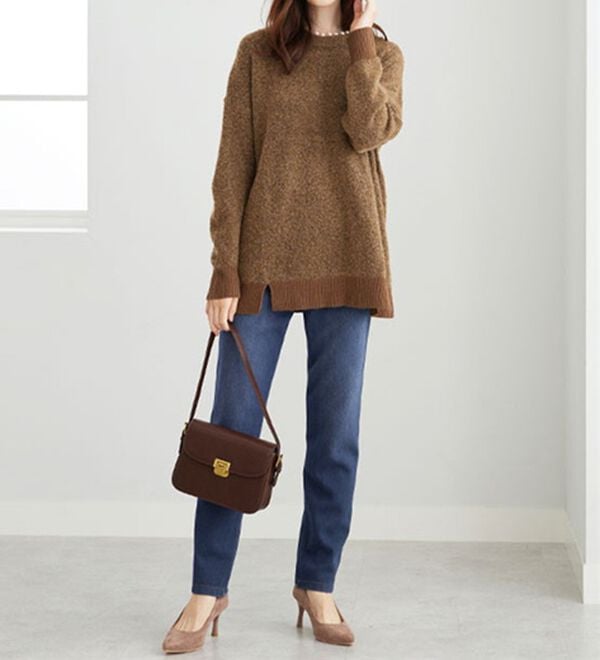 BELLUNA（ベルーナ）の「あったか！裏フリースストレッチパンツ（フルレングスパンツ）」｜詳細画像