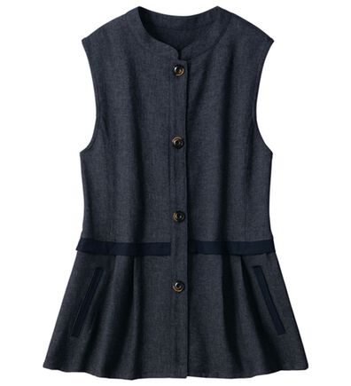 ルフラン（ルフラン）の「杢調ウエスト切替ベスト＜カナリエ＞（ベスト）」