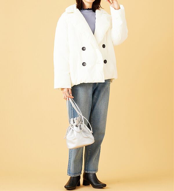 BELLUNA（ベルーナ）の「中わたショート丈ピーコート（ショートコート）」｜詳細画像