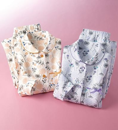 LAVIENNE（ラヴィエンヌ）の「【２着組】たんぽぽの暖かキルトパジャマ（パジャマ・ルームウェア）」