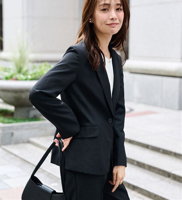 RANAN（ラナン）の「【選べる衿】2点セットベーシックスーツ（パンツスーツ）」｜詳細画像