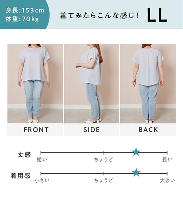 alotta（アロッタ）の「【接触冷感】パール調ボタンデザインブラウス（ブラウス）」｜詳細画像