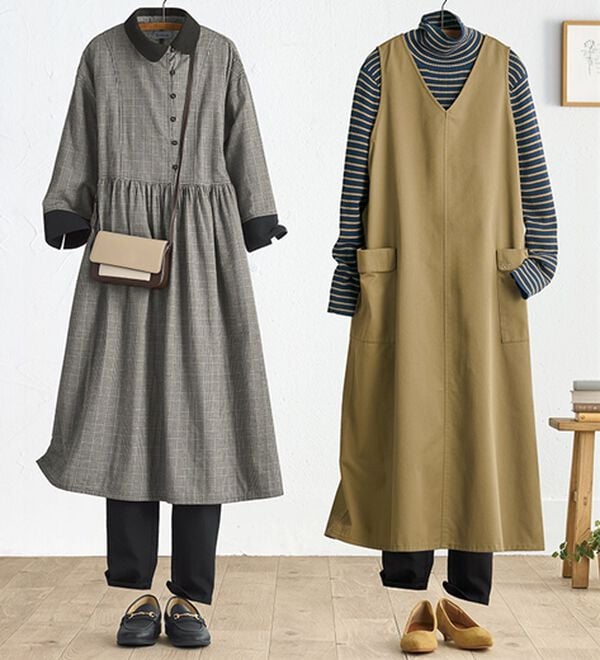 BELLUNA（ベルーナ）の「＜＆ｃｏｃｏｃｈｉ＞チュニックの下にはくゆるパンツ（フルレングスパンツ）」｜詳細画像