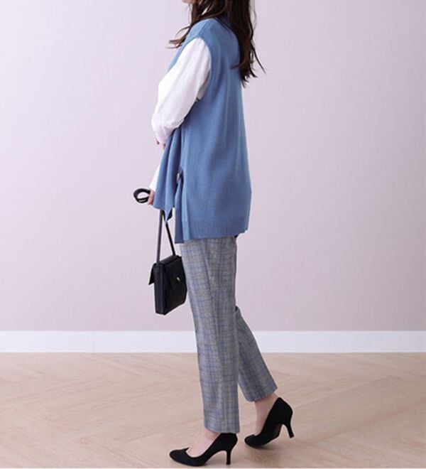 BELLUNA（ベルーナ）の「Ｄカン使いニットベスト（ベスト）」｜詳細画像