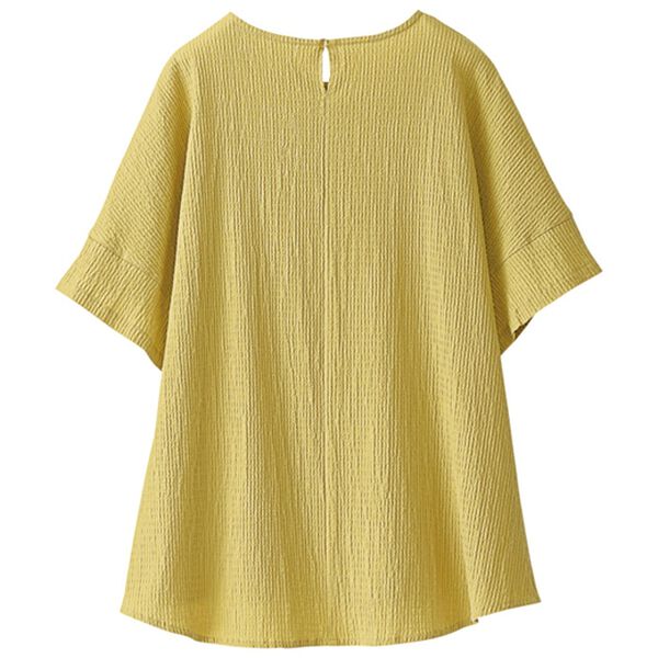 BELLUNA（ベルーナ）の「サラっと素材切替デザインブラウス（ブラウス）」｜詳細画像