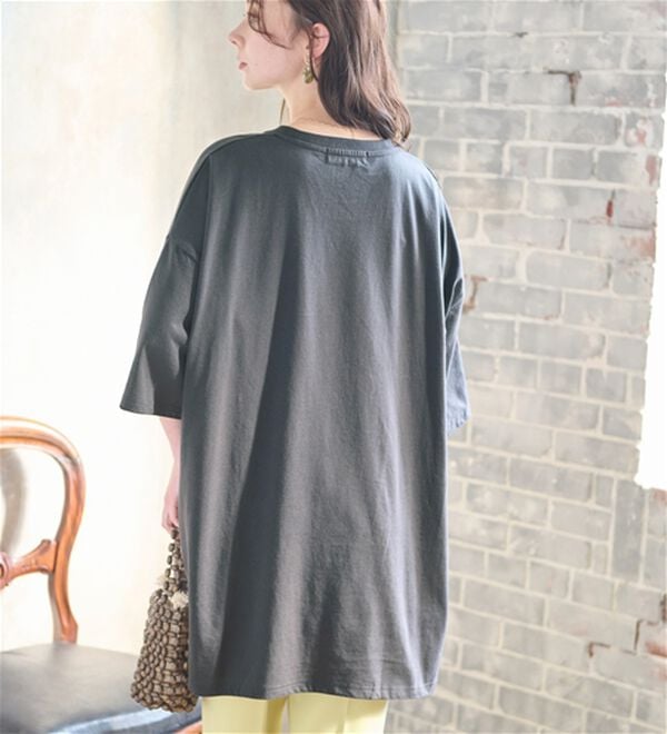 Disney＞【チップ&デール】ビッグ7分袖プリントTシャツ