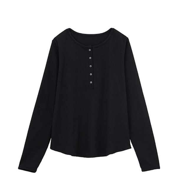 RANAN（ラナン）の「ヘンリーネックワッフルロンＴ（カットソー）」｜詳細画像