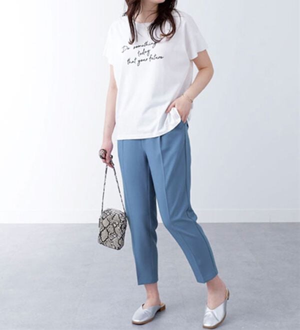 BELLUNA（ベルーナ）の「サラサラ美脚テーパードパンツ（テーパードパンツ）」｜詳細画像