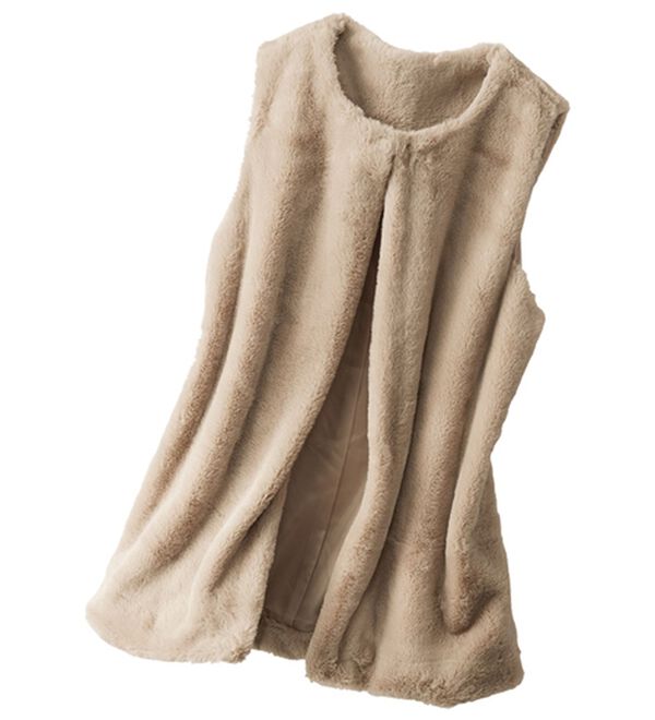 BELLUNA（ベルーナ）の「ホック付もこもこファーベスト（ベスト）」｜詳細画像