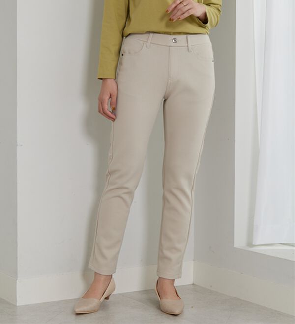 BELLUNA（ベルーナ）の「【選べる2丈】きれい見えボンディングスリムパンツ（フルレングスパンツ）」｜詳細画像