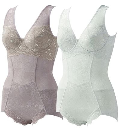 「【２色組】下腹補整ボディスーツ（ボディスーツ・シェイパー）」