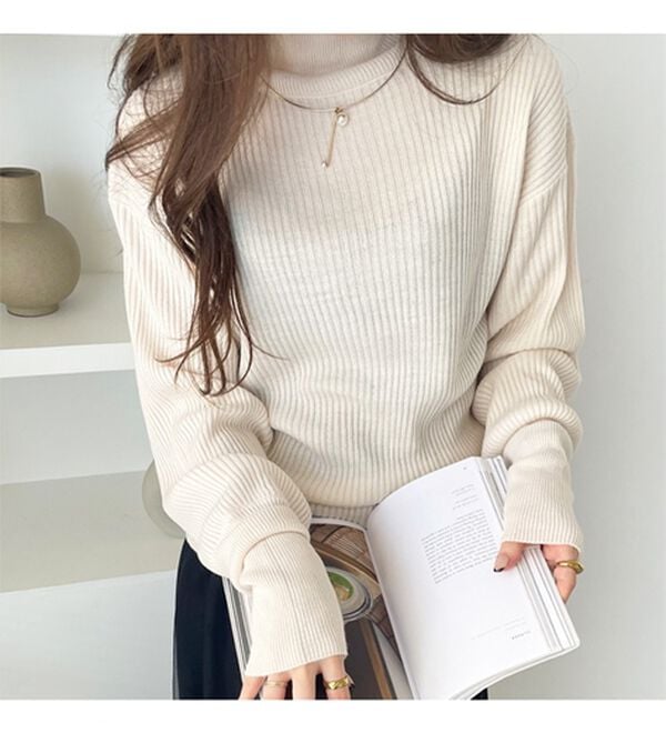 GeeRA（ジーラ）の「ボリュームスリーブハイネックニット（ニット・セーター）」｜詳細画像