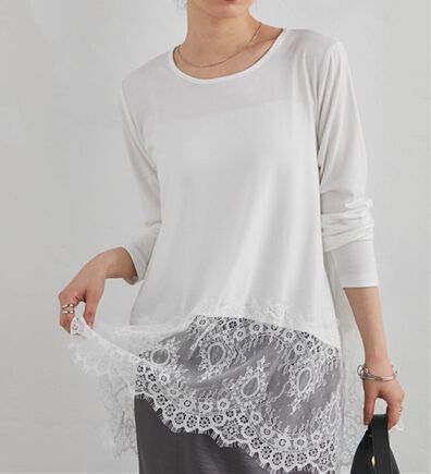 RANAN（ラナン）の「イレヘムレースドッキングロンＴＥＥ（カットソー）」