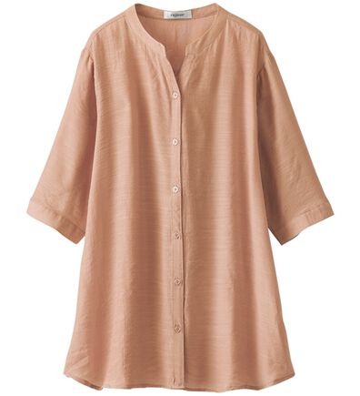 BELLUNA（ベルーナ）の「スラブ素材スキッパーデザインシャツ（シャツ）」