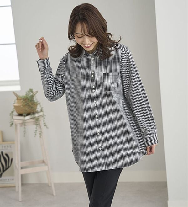 BELLUNA（ベルーナ）の「アイロンいらずの形態安定シャツ（シャツ）」｜詳細画像