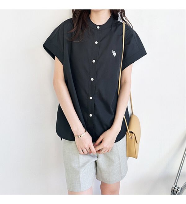 GeeRA（ジーラ）の「【ＵＳ．ＰＯＬＯ．ＡＳＳＮ】フレンチスリーブシャツ（シャツ）」｜詳細画像