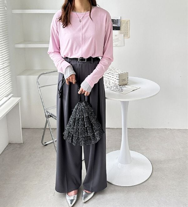 GeeRA（ジーラ）の「着回し自在！スラブシアートップス（カットソー）」｜詳細画像