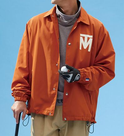 「＜トリコマイユゴルフ＞ゴルフ仕様の裏起毛コーチジャケット（メンズブルゾン）」