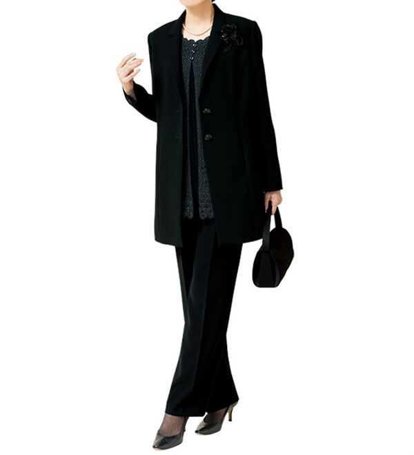 ルフラン（ルフラン）の「【３点セット】ゆとり設計！３点セットスーツ（ブラックフォーマル（喪服・礼服））」｜詳細画像