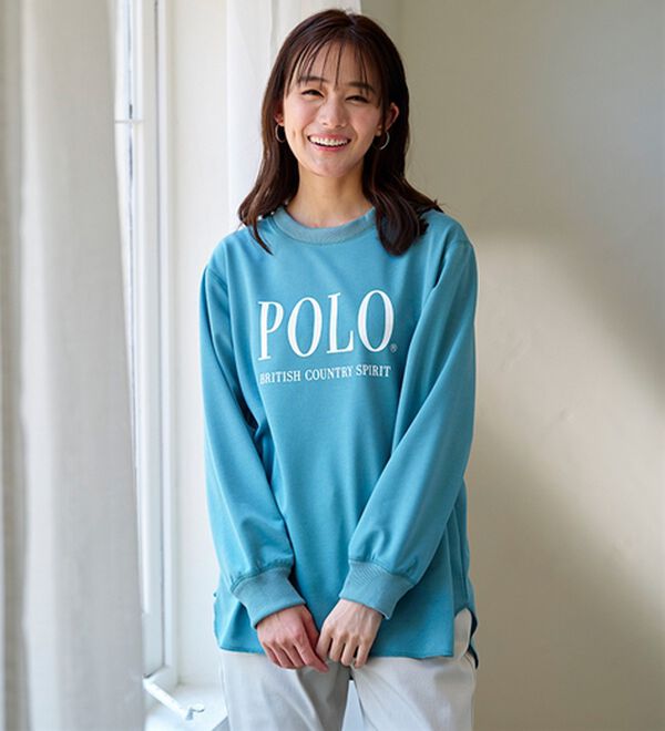 BELLUNA（ベルーナ）の「【ＰＯＬＯ　ＢＣＳ】ミニ裏毛素材デザイントップス（カットソー）」｜詳細画像