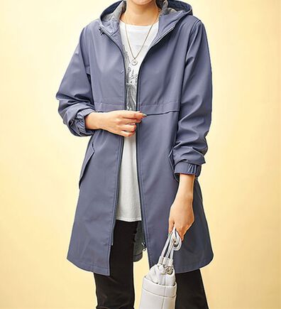 BELLUNA（ベルーナ）の「はっ水加工ボンディング素材ロング丈パーカー（ハーフコート）」