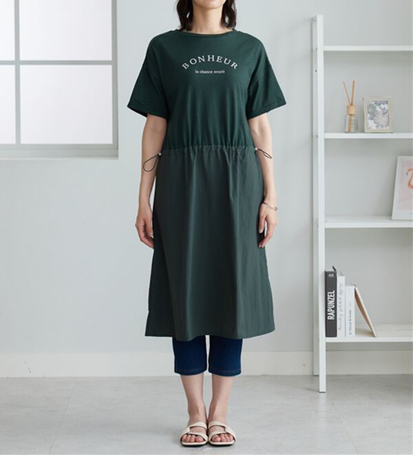 BELLUNA（ベルーナ）の「ドロスト使いドッキングワンピース（その他ワンピース）」｜詳細画像