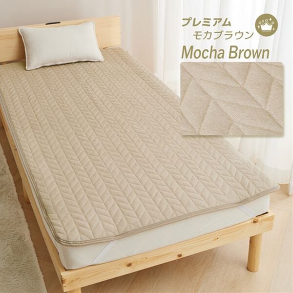 iellio（イエリオ）の「【８日間限定価格】タオル地が気持ちいい！綿１００％敷パッド＜オールシーズン・天然素材・洗える・乾きやすい＞（敷パッド）」｜詳細画像