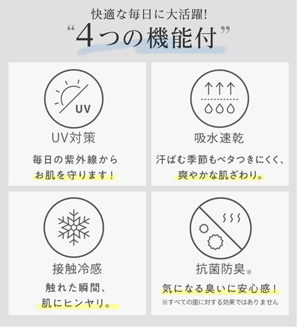 alotta（アロッタ）の「【４つの機能付】ひんやりフロントタックＶネックゆるワンピース（カットソーワンピース）」｜詳細画像