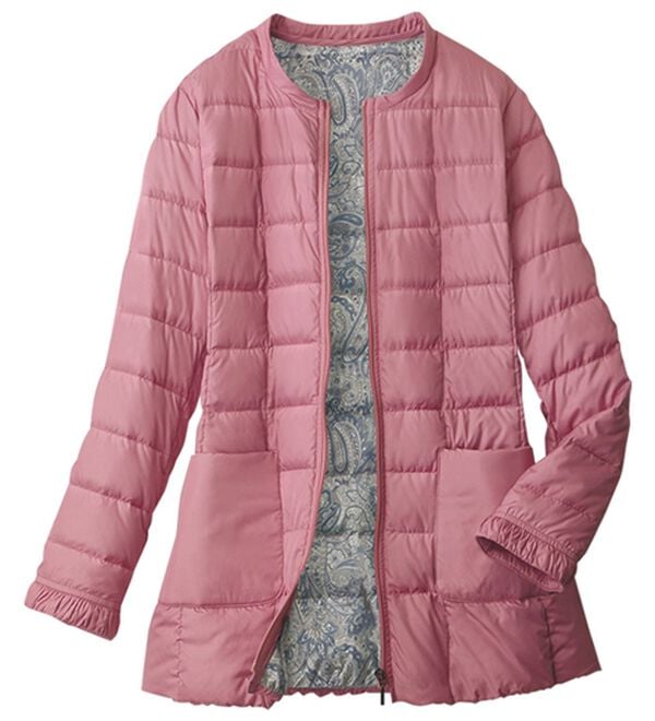 ルフラン（ルフラン）の「スタンド衿ダウンブルゾン（ブルゾン）」｜ローズピンク