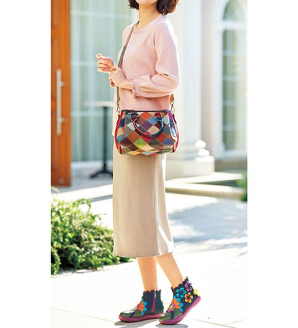 BELLUNA（ベルーナ）の「＜エスタシオン＞牛革２ＷＡＹショルダー（ショルダーバッグ）」｜詳細画像