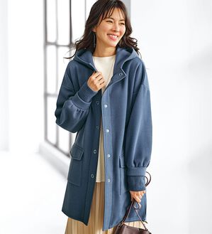 BELLUNA（ベルーナ）の「袖口リブ使いふんわり裏起毛ジャケット（その他ジャケット）」｜詳細画像