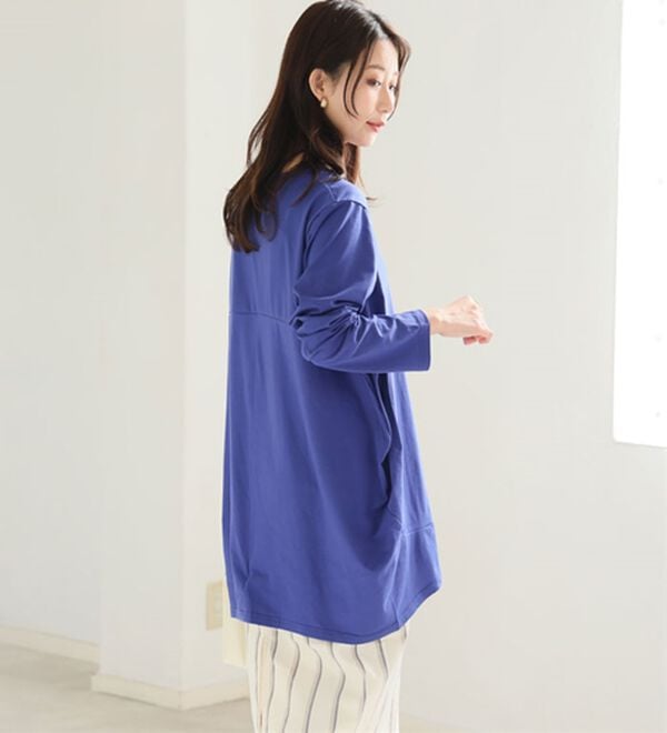 A HAPPY MARILYN（アハッピーマリリン）の「【Ｍ～８Ｌ】選べる袖！コク－ンシルエットチュニック（チュニック）」｜詳細画像