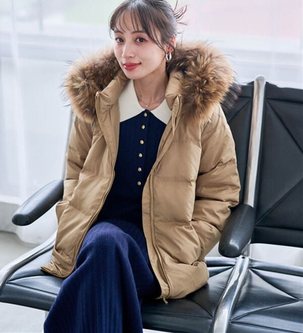 RANAN（ラナン）の「リアルファー付ダウンショートコート（ショートコート）」｜詳細画像