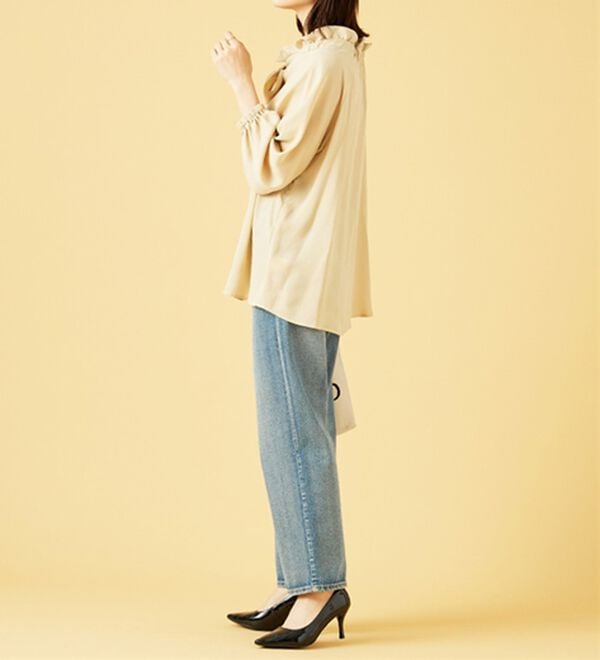 BELLUNA（ベルーナ）の「フリル衿ボウタイデザインブラウス（ブラウス）」｜詳細画像