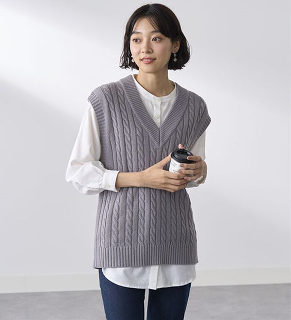 BELLUNA（ベルーナ）の「ニットベストアンサンブル（ベスト）」｜詳細画像