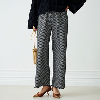 RANAN（ラナン）の「ジャカード柄パンツ（フルレングスパンツ）」