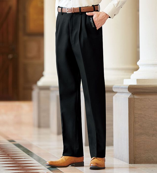 メンズ ビジネススラックス 裏フリース 厚手 スラックス ウォッシャブル 紳士 ビジネス パンツ ズボン 厚手 裏起毛 2TYPE Vo9p212 ビジネススラックス 裏フリース スラックス メンズ ウォッシャブル