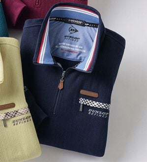 「＜ダンロップ・リファインド＞アクティブハーフジップトレーナー（メンズトレーナー）」｜ネイビー